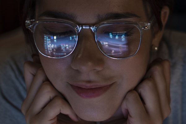 Blue filter lens glasses